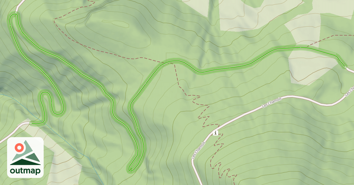 Map of Les Chamois