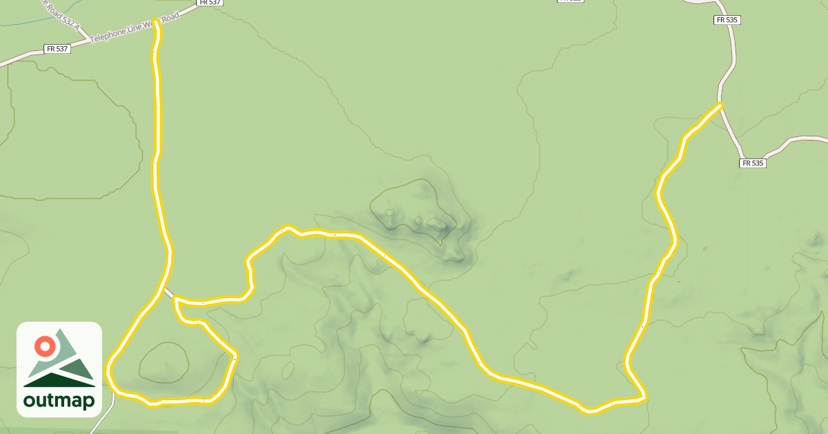 Map of Jelm View Loop