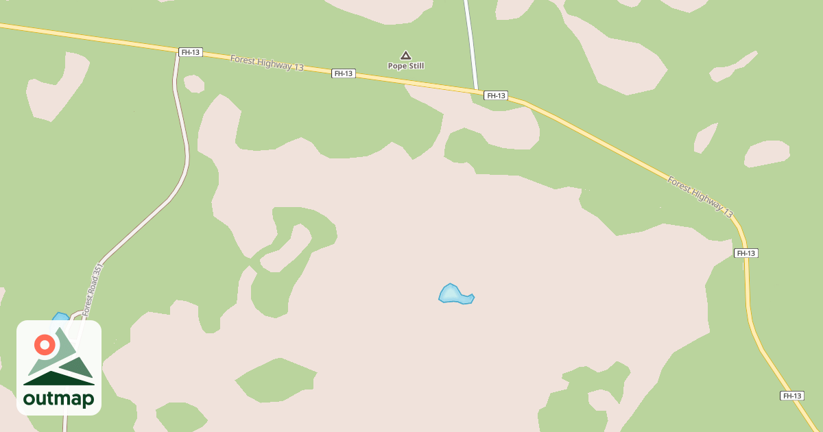 Map of FOREST HIGHWAY 13 (CR 368 WAK)