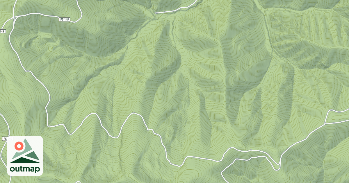 Map of HUCKLEBERRY MTN