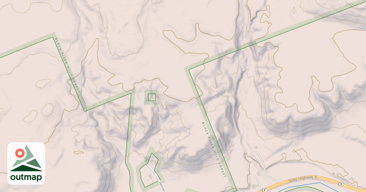 Map of Mad Tom Lake Trail