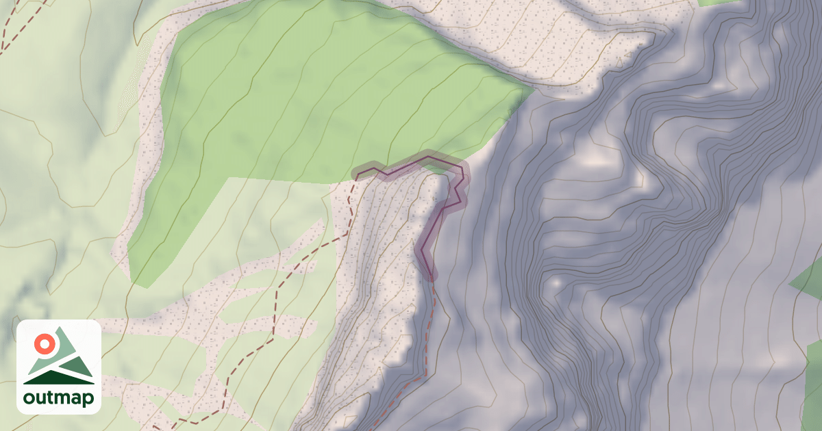 Map of Climbing Route