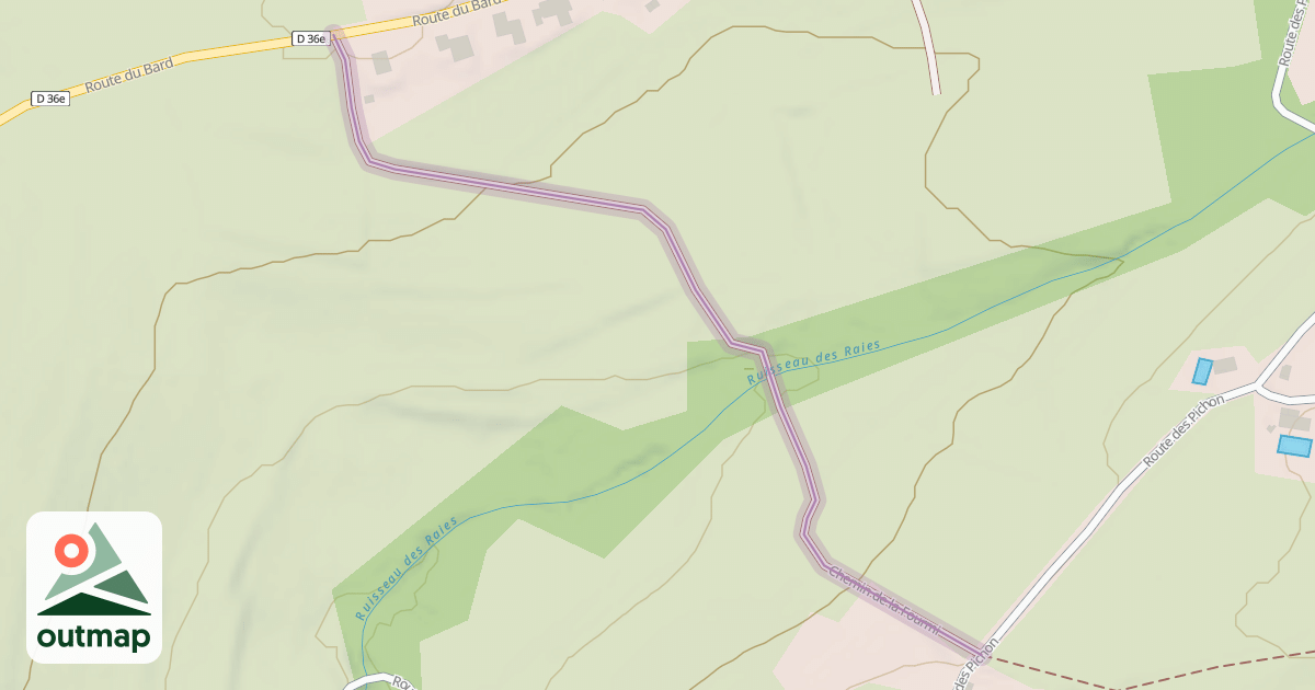 Map of Chemin de la Fourmi