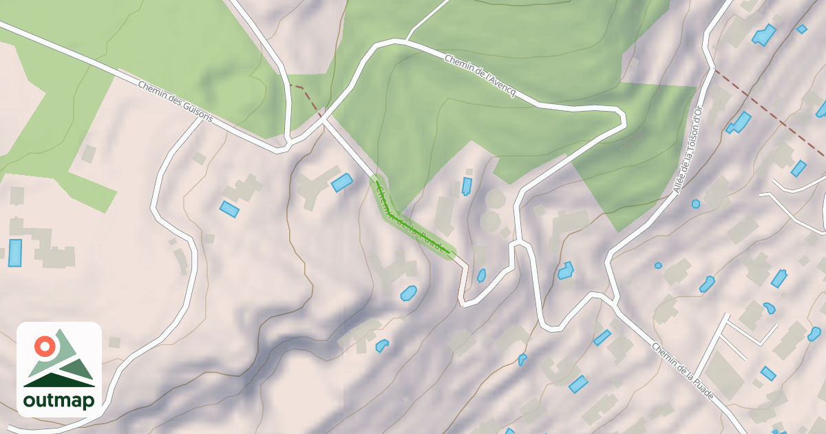 Map of Chemin de la Puade