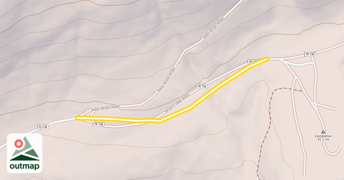 Map of Brush Creek Ski