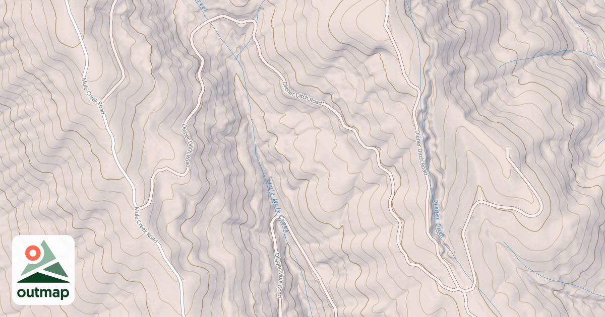 Map of DIENER DITCH