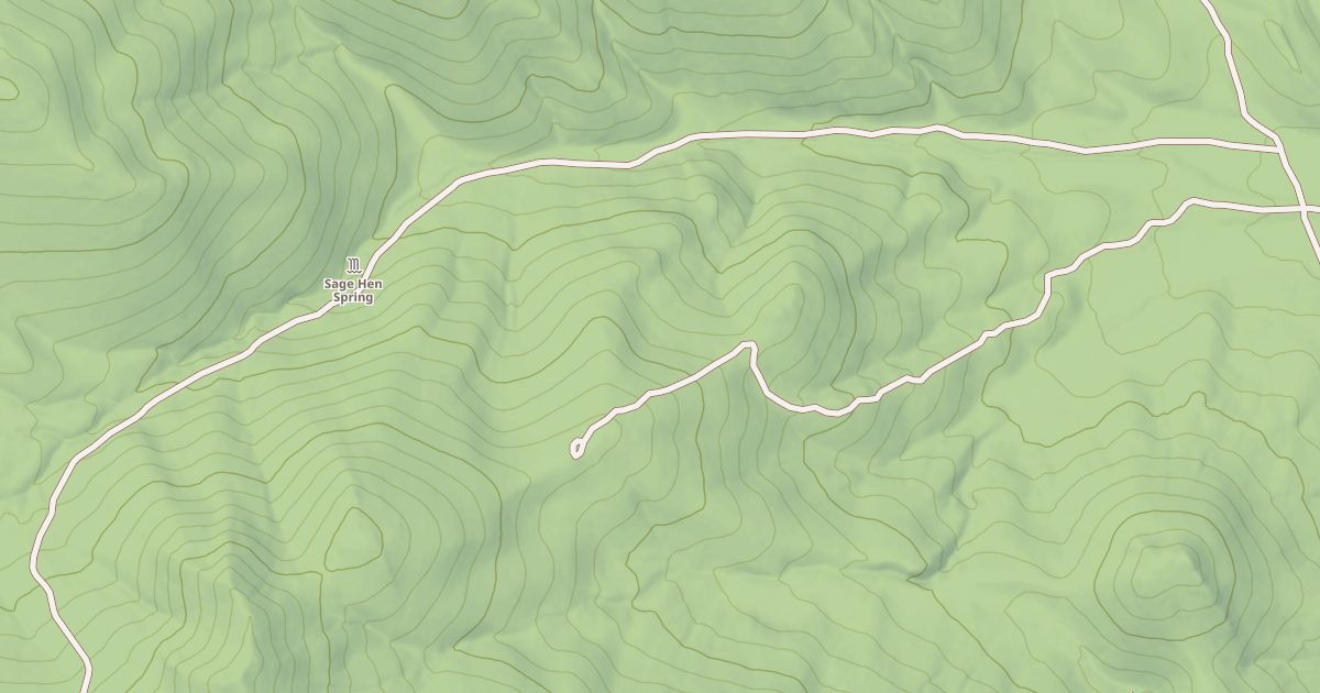 Map preview of SAGE HEN SPRING SPUR