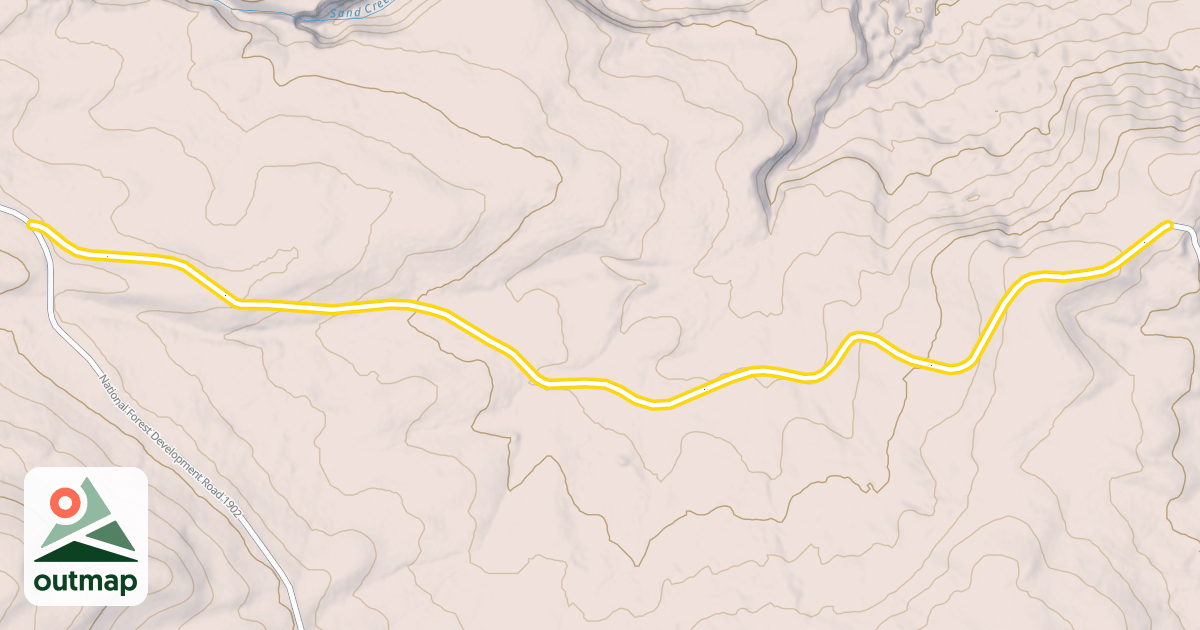 Map of National Forest Development Road 1921