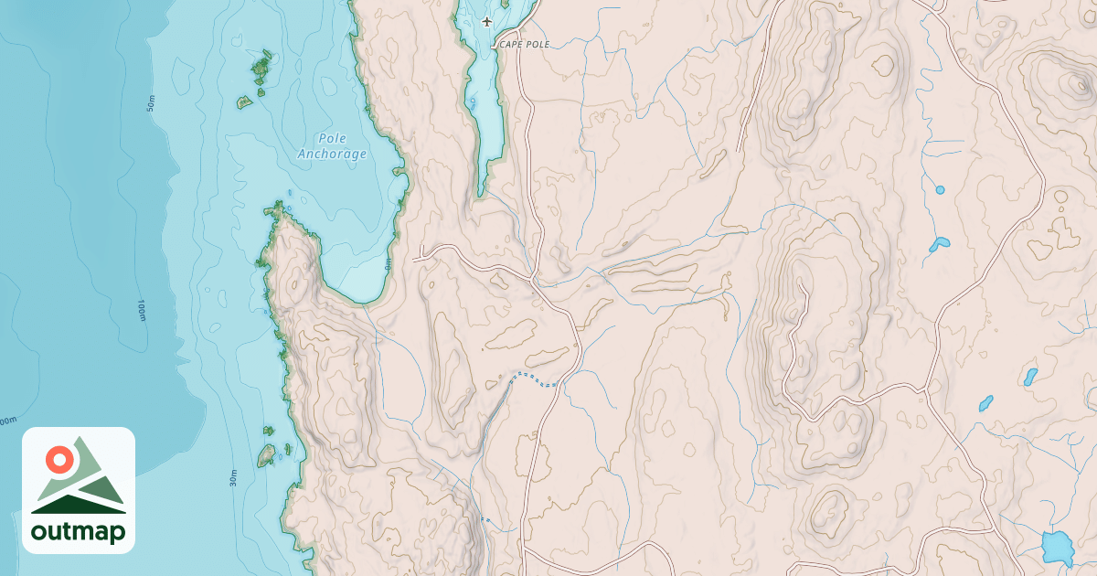 Map of HALIBUT HARBOR