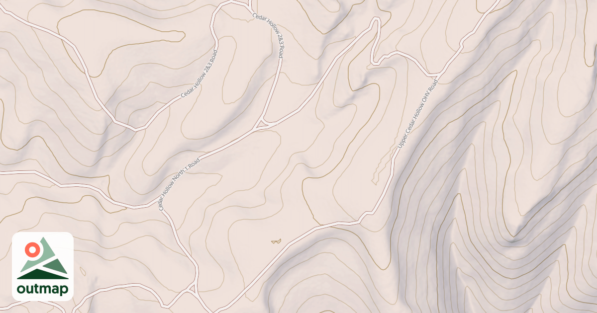 Map of CEDAR HOLLOW NORTH 1