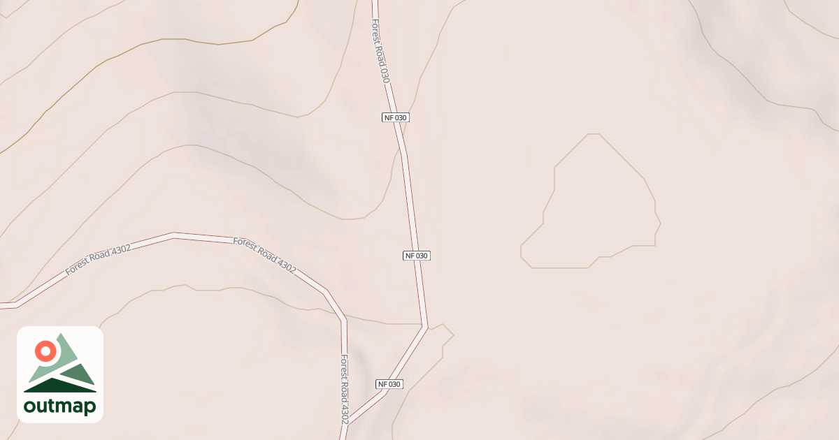 Map of HOGBACK RIDGE NORTH