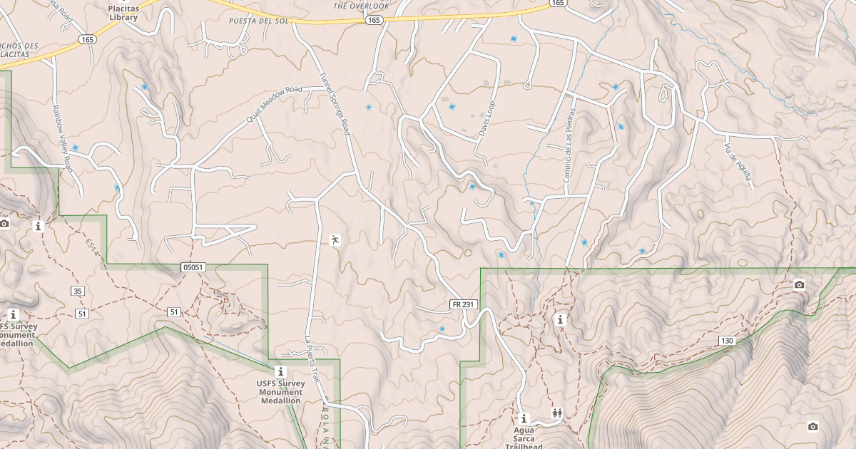 Map preview of TUNNEL SPRINGS