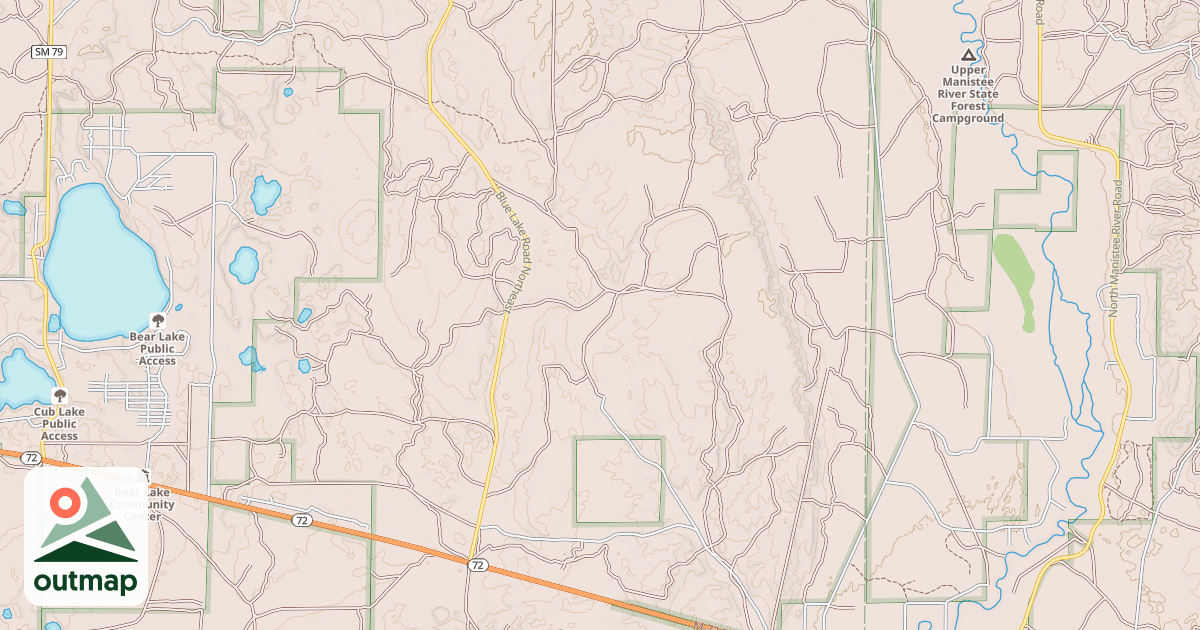 Map of Kalkaska Trail