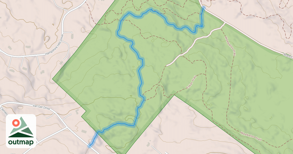 Map of Eastman Trail
