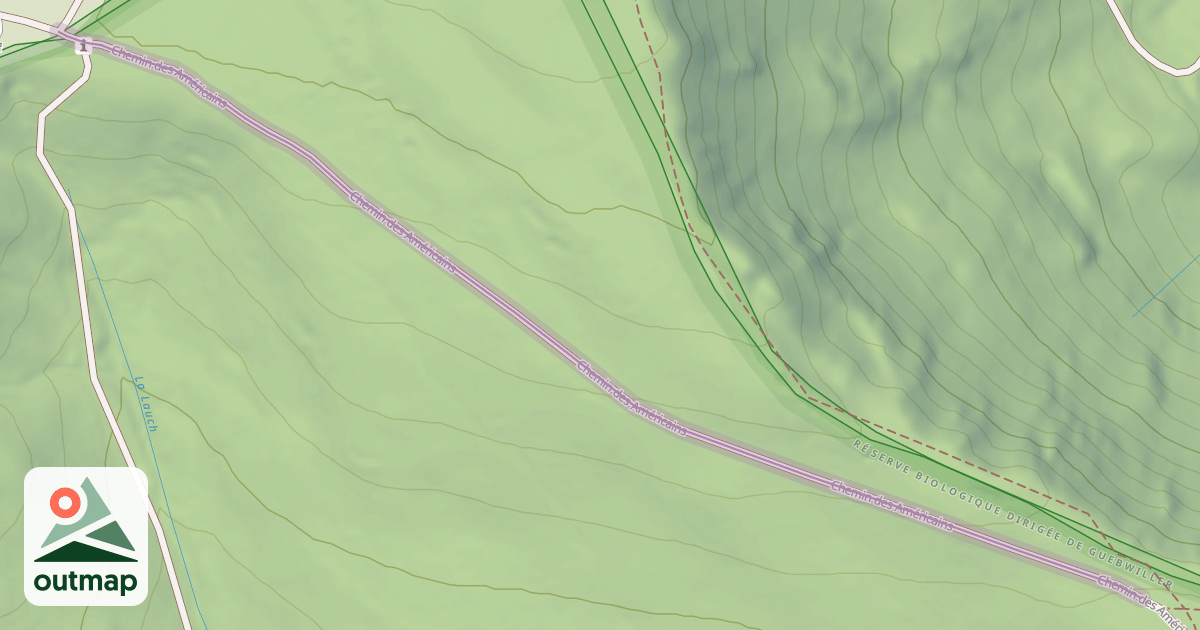 Map of Chemin des Américains