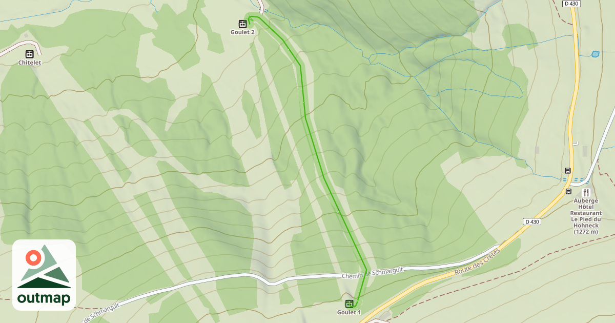 Map of Goulet Bleu
