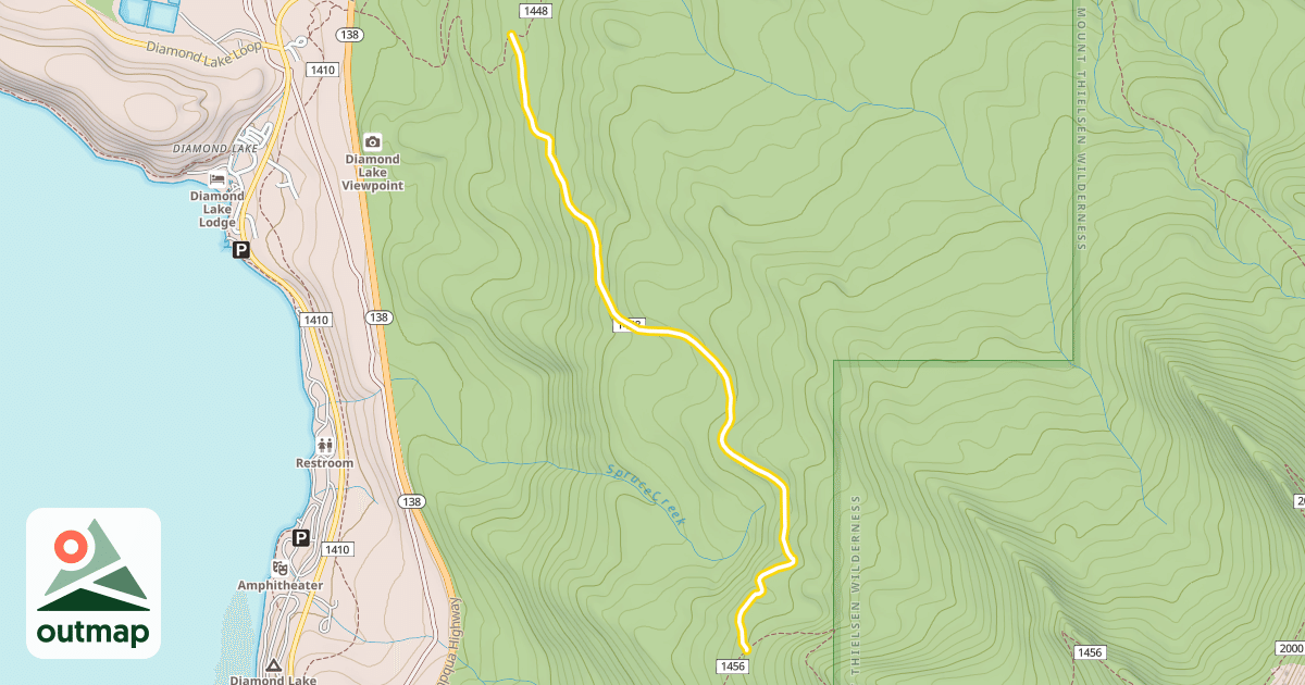 Map of Spruce Ridge Trail