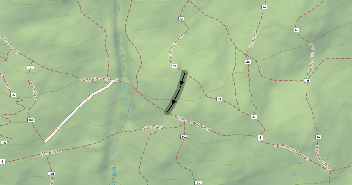 Map preview of Oil Can Old Exit