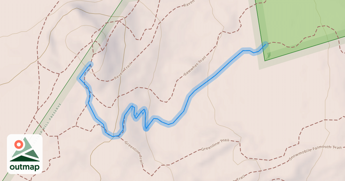 Map of Updraft Trail
