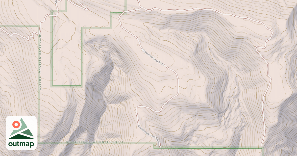 Map of COTTONWOOD CREEK