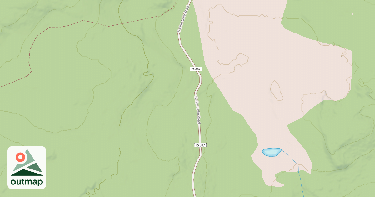 Map of BARKER LAKE