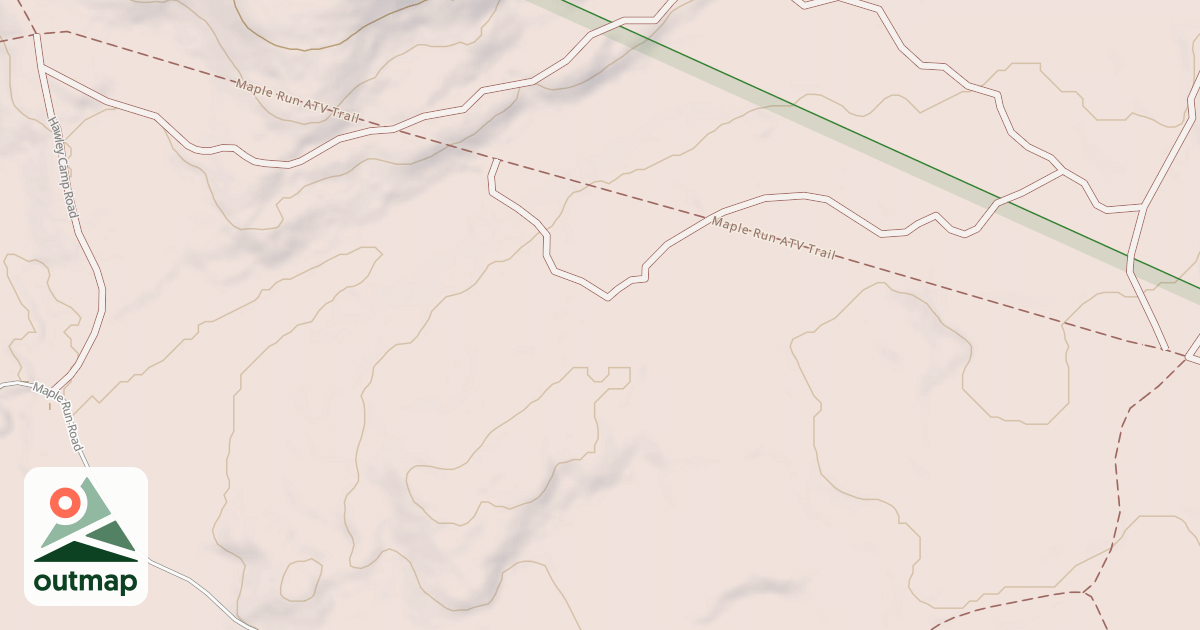 Map of Edgemere-Pecks Pond - Snowmobile Trails