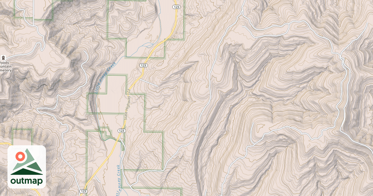 Map of DRIPPING SPRINGS