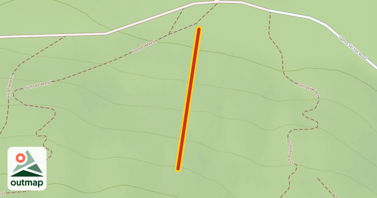 Map of Rope Tow