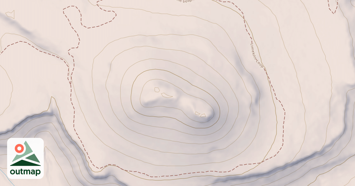 Map of Limekiln Peak