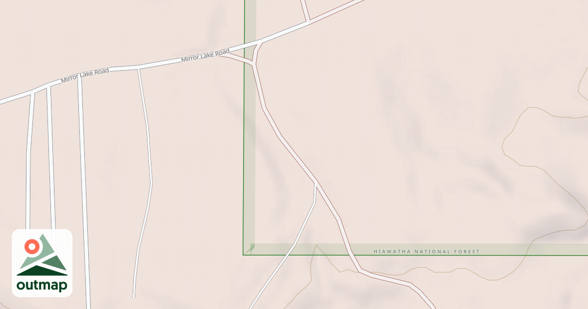 Map of MIRROR LAKE SPUR B