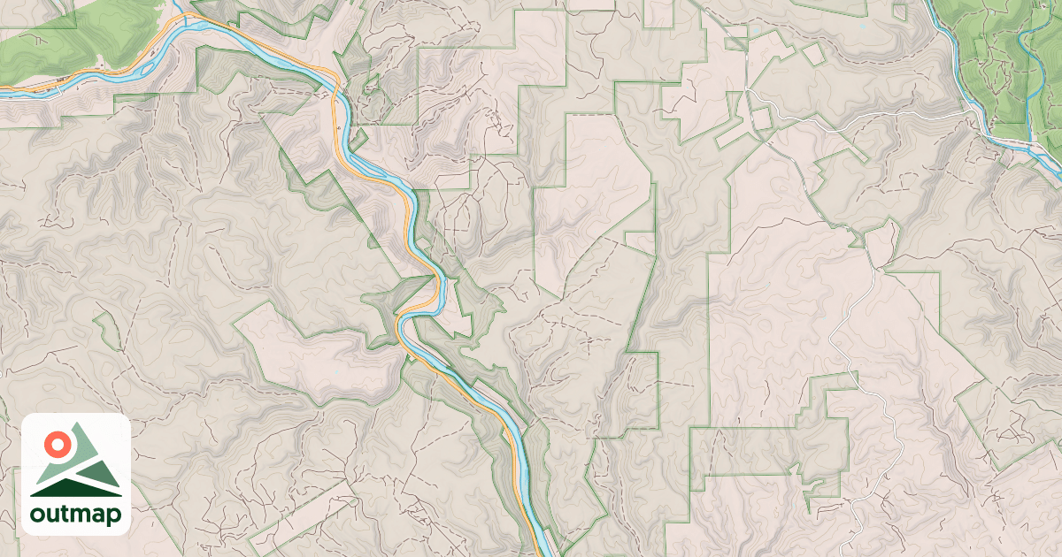 Map of Hyner Mountain Snowmobile Trails