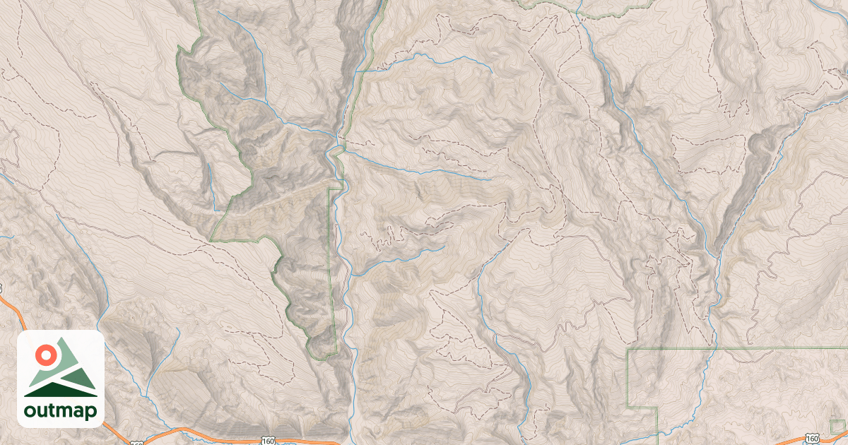 Map of Monument Park Winter