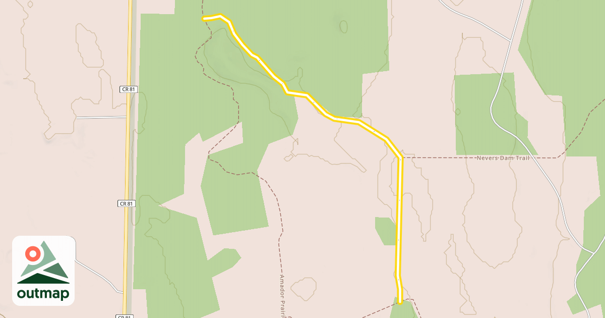 Map of Amador Prairie Loop