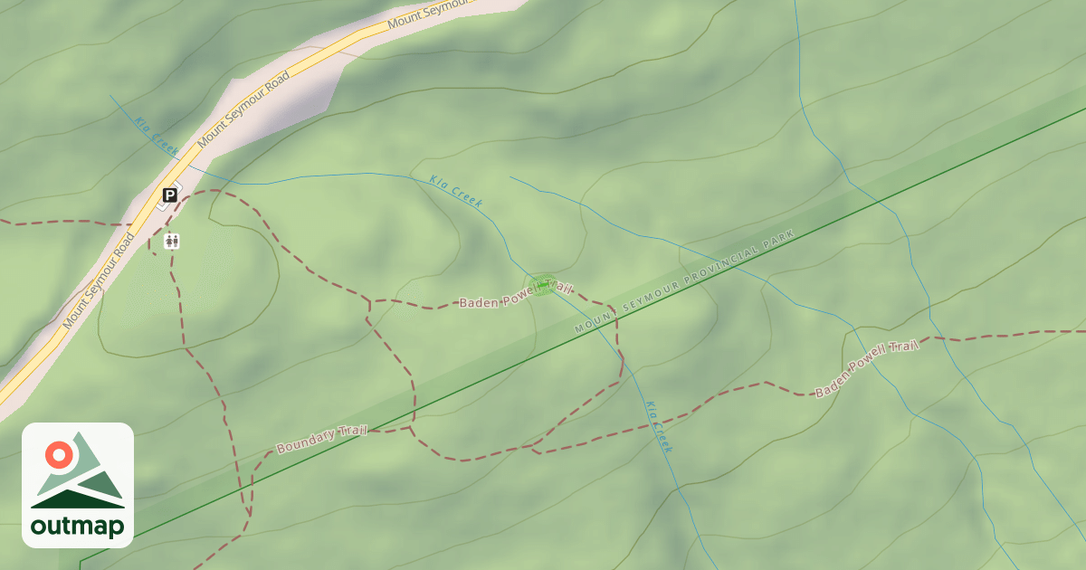 Map of Baden Powell Trail