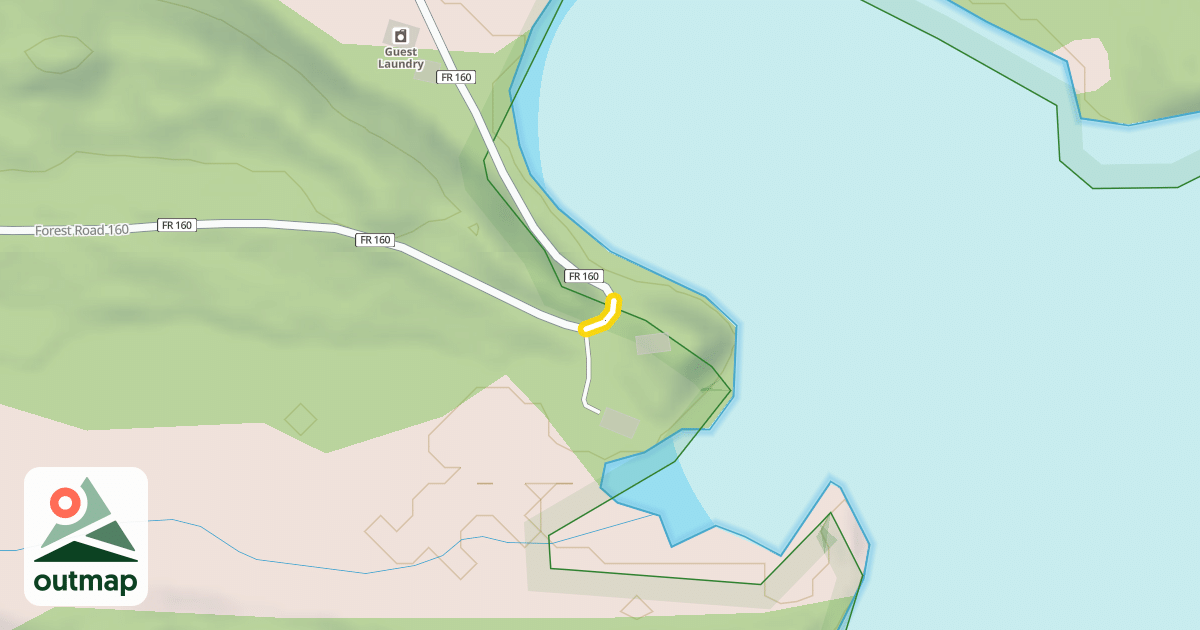 Map of Forest Road 160