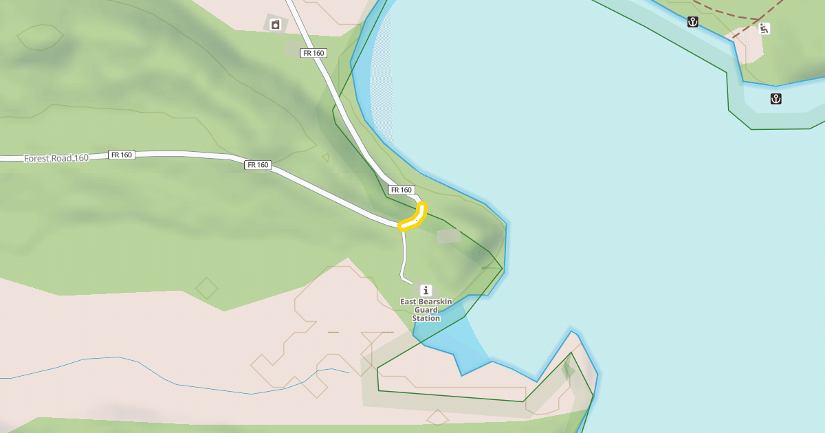 Map preview of Forest Road 160
