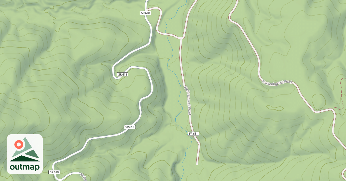 Map of MCFALLS CREEK