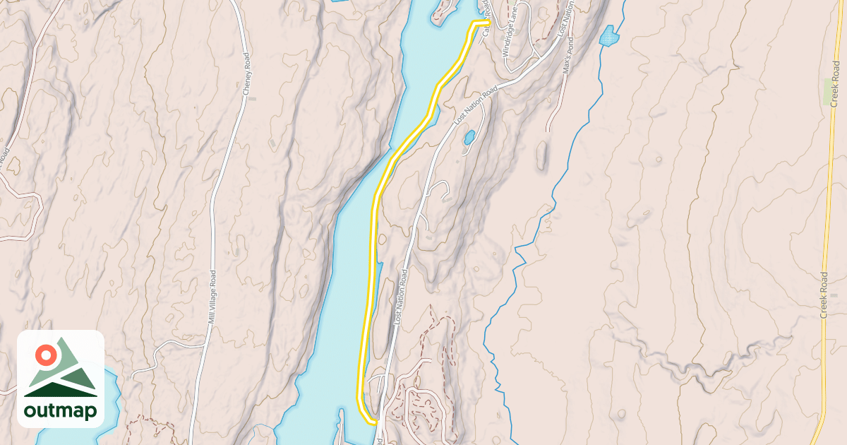 Map of Geat Hosmer Pond Trail