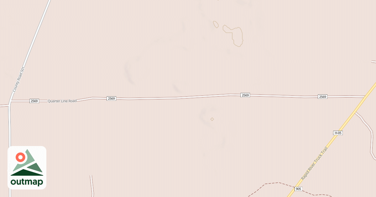 Map of QUARTER LINE
