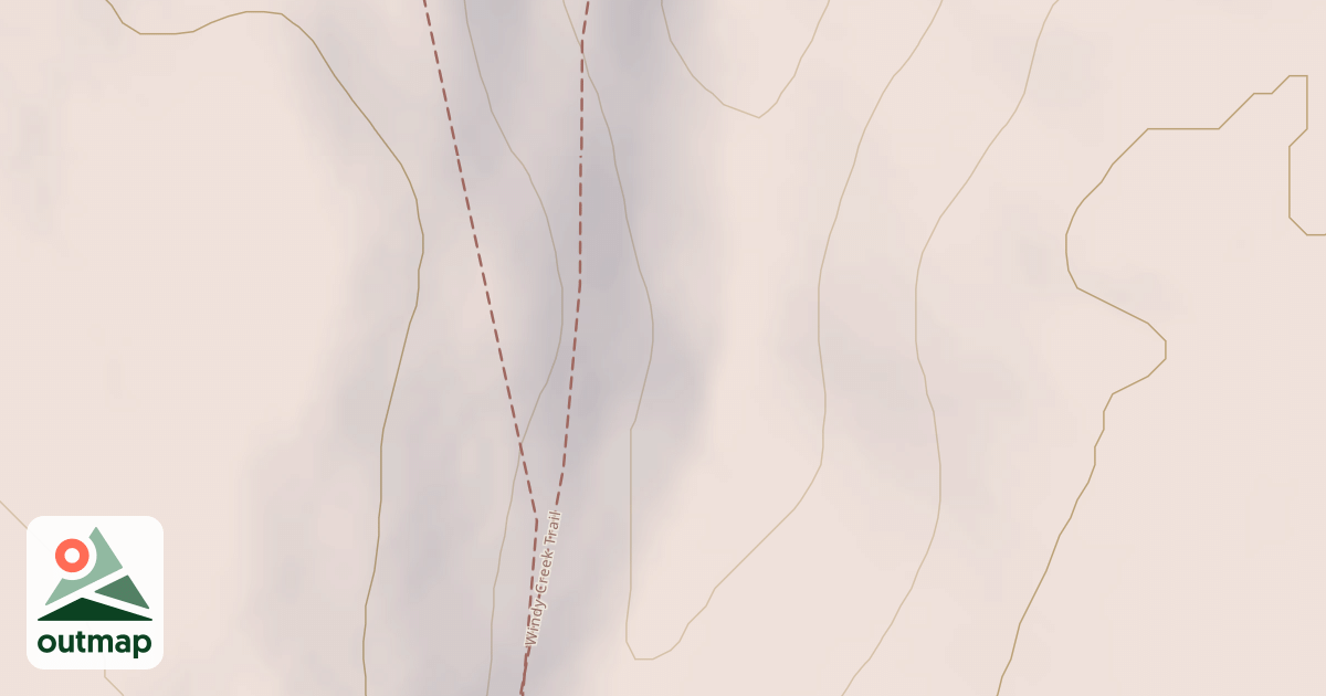 Map of Windy Creek Subsistence Ohv Trail