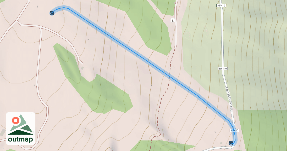 Map of Gold Hills