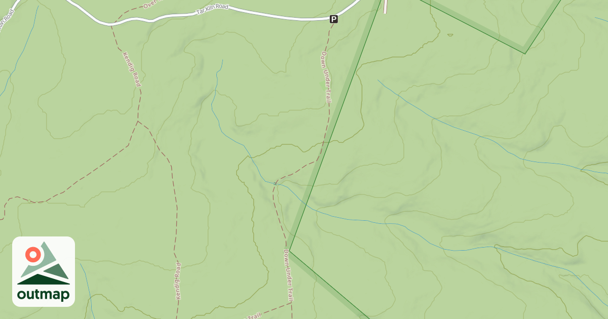 Map of Rothrock State Forest Trough Creek Snowmobile Trails