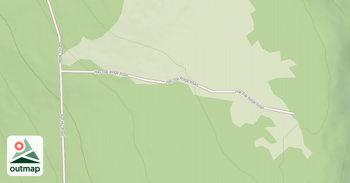 Map of HAY FLAT RIDGE