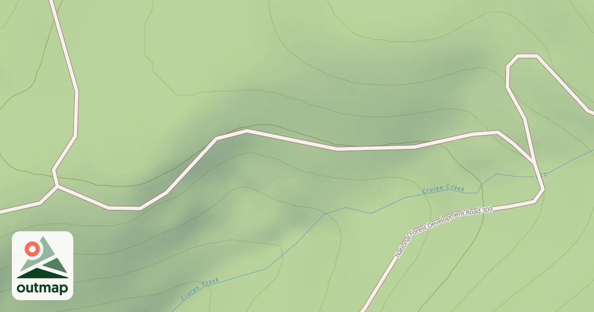 Map of BIG CR BALDY MTN D