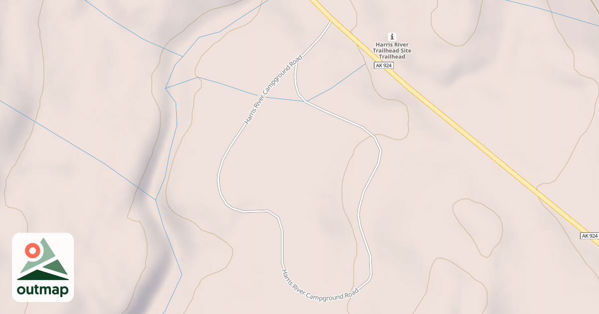 Map of HARRIS RIVER CAMPGROUND