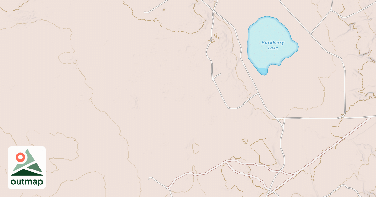 Map of Hackberry Trail System - Connector Trail