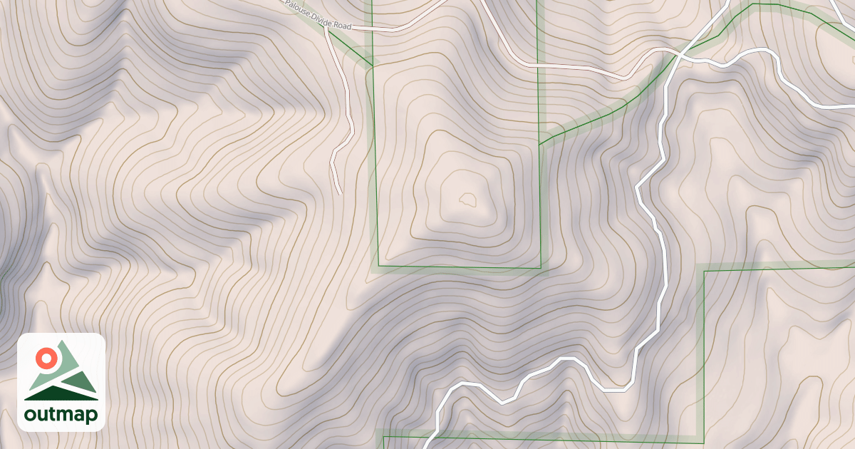 Map of PALOUSE DIVIDE G