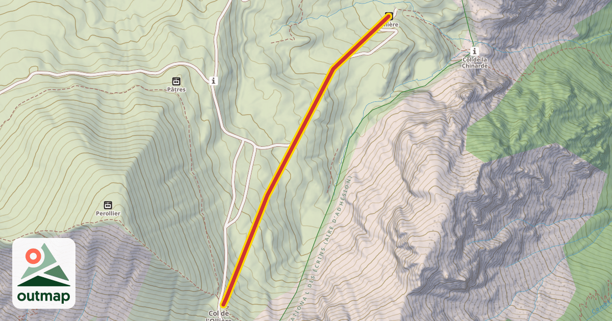 Map of Ollière