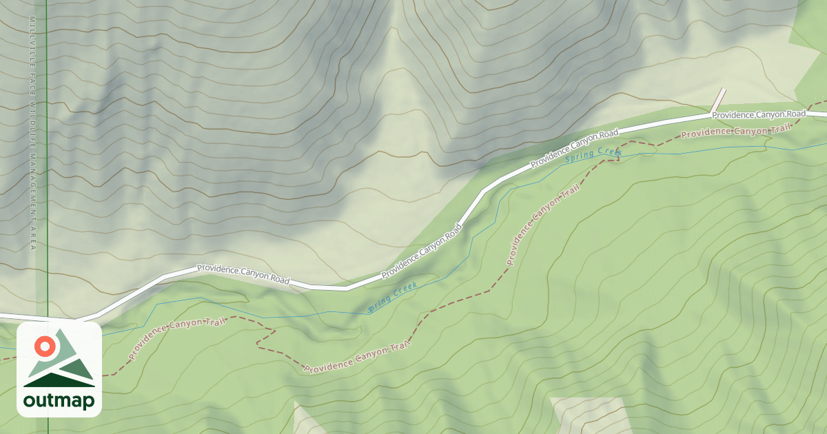 Map of Providence Canyon Winter Sport