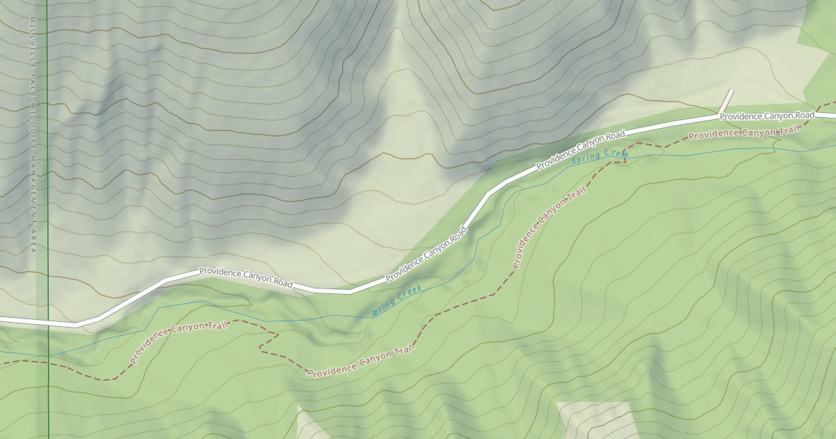 Map preview of Providence Canyon Winter Sport